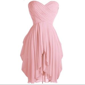 Strapless evening dress